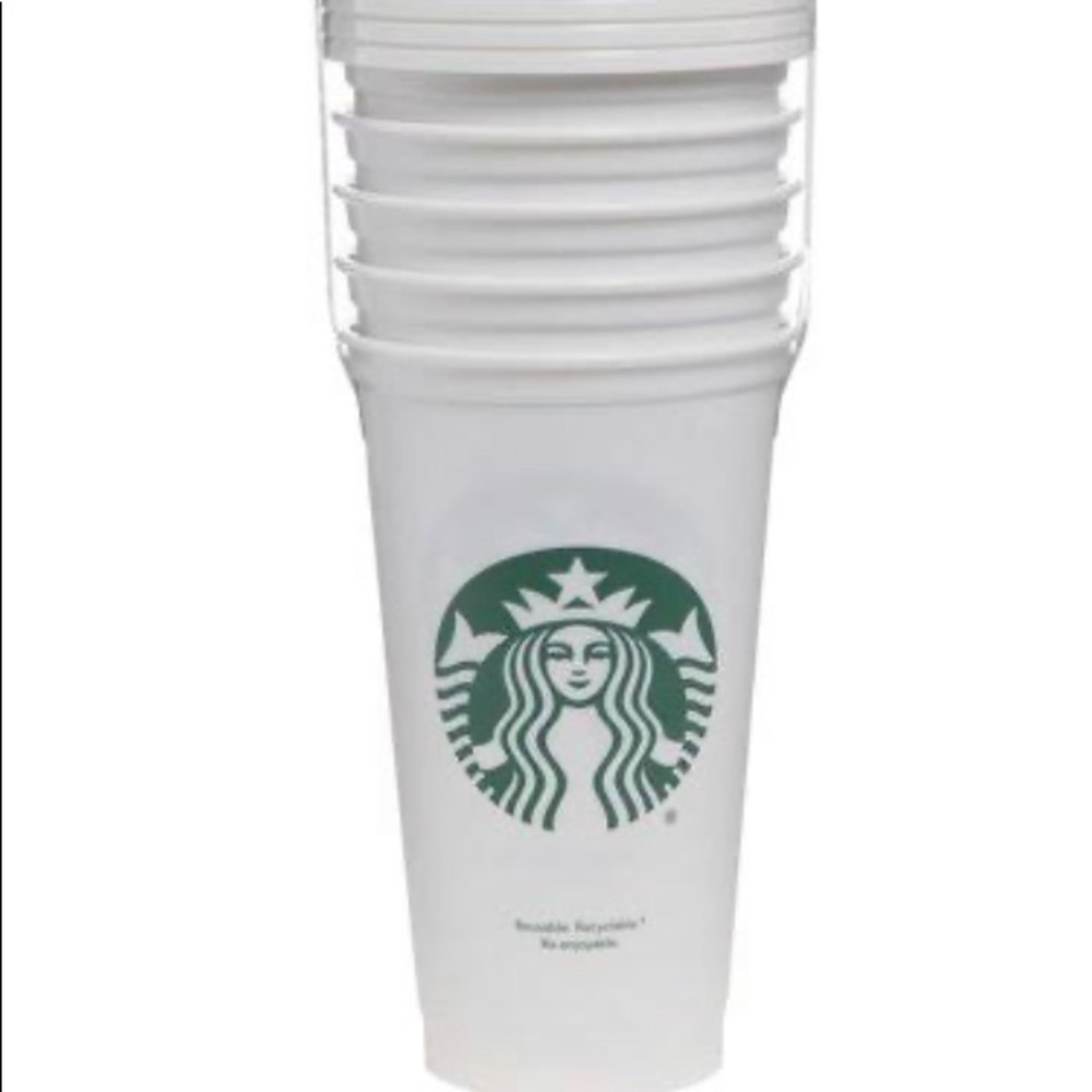 6 Starbucks cups